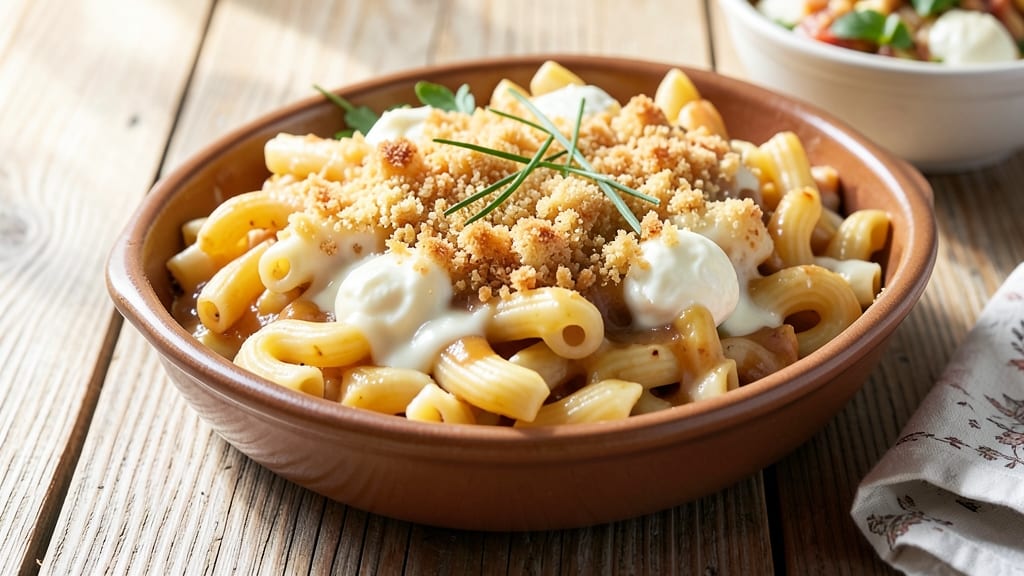 Anne Burrell's Mac and Cheese Recipe: Triple-Cheese Crust With Gooey Pulls