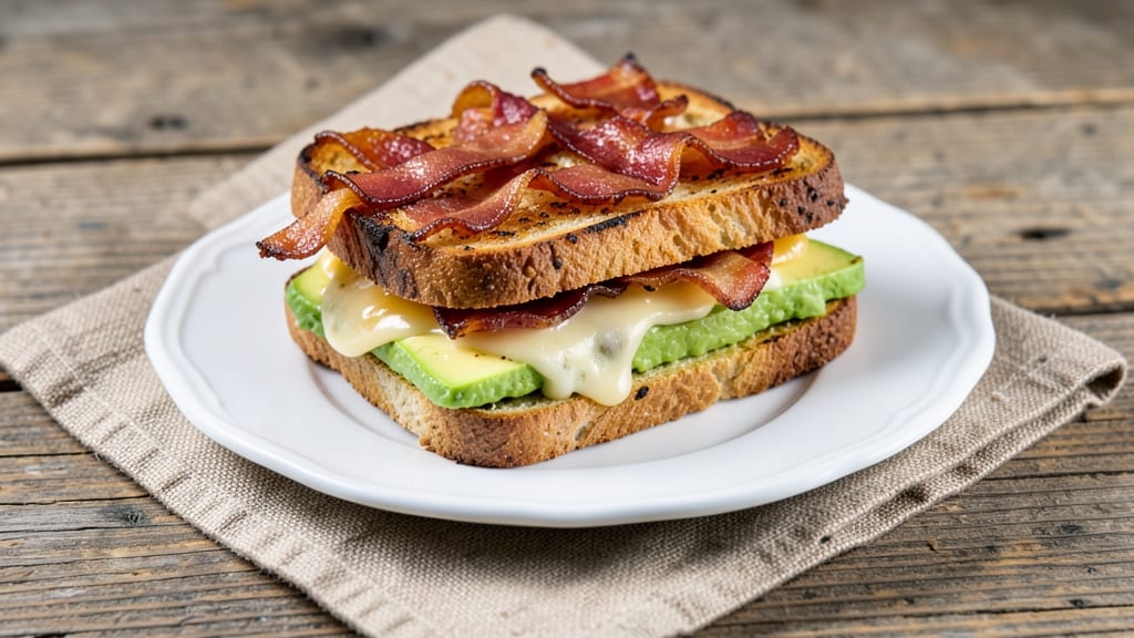 Bacon Avocado Grilled Cheese Recipe: Smoky Crispy Edges and Creamy Pull-Apart Magic