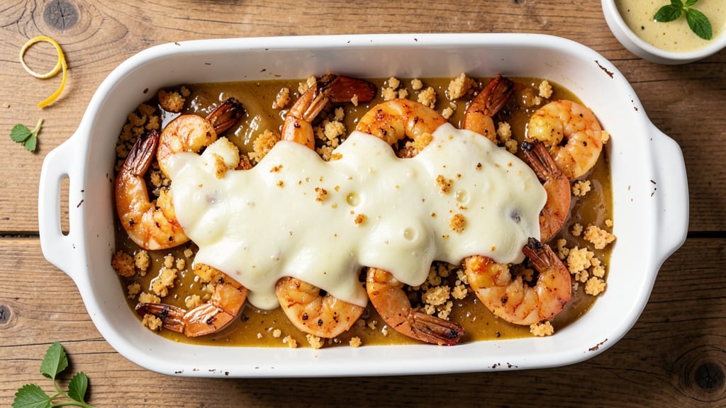 Baked Cheese Shrimp Recipe: Garlic-Butter Bake With Crispy Top
