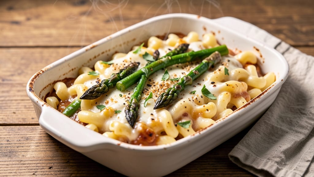 Asparagus Mac and Cheese Recipe: Crispy Breadcrumbs Meet Earthy Greens