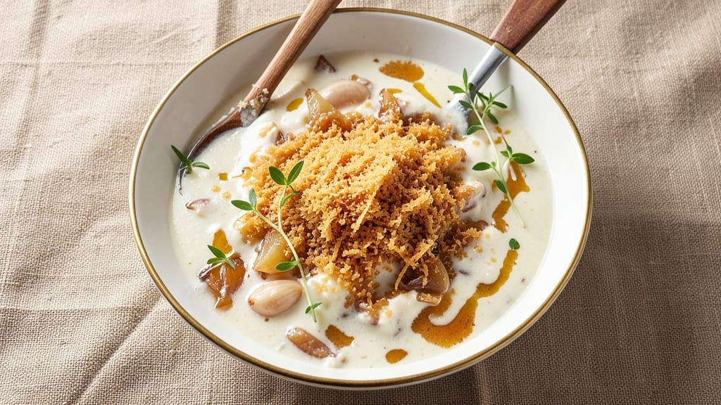 Asiago Cheese Soup Recipe: Nutty Depth and Toasted Breadcrumb Crunch