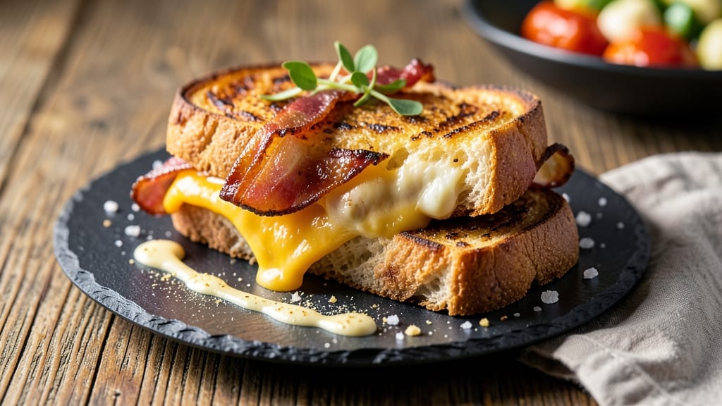 Bacon-Wrapped Grilled Cheese Recipe: Smoky Crispy Edges with Melty Cheese Rivers