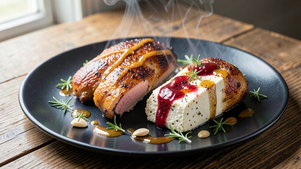 Baked Chicken and Goat Cheese Recipe: Herb-Infused Crust With Silky Cheese Pulls