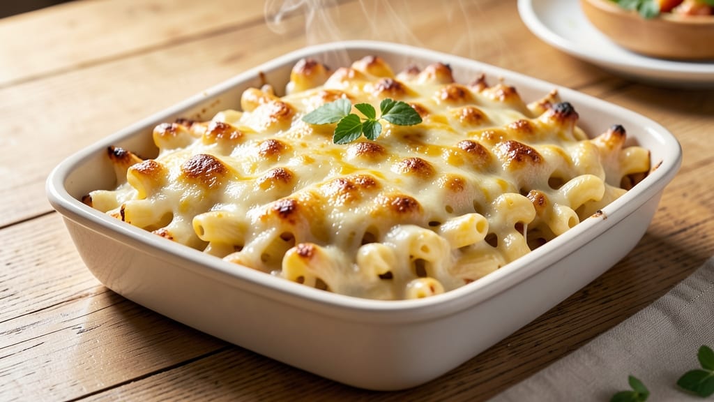 Baked Macaroni and Cheese Recipe From Scratch: Crispy Breadcrumbs Over Gooey Cheddar Streaks