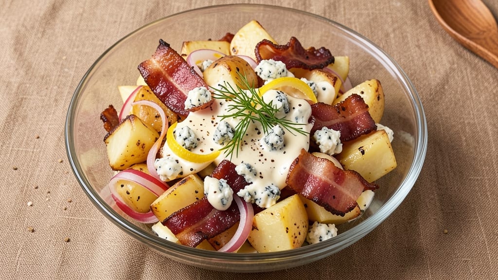 Bacon Blue Cheese Potato Salad Recipe: Smoky Crunch Meets Tangy Creaminess