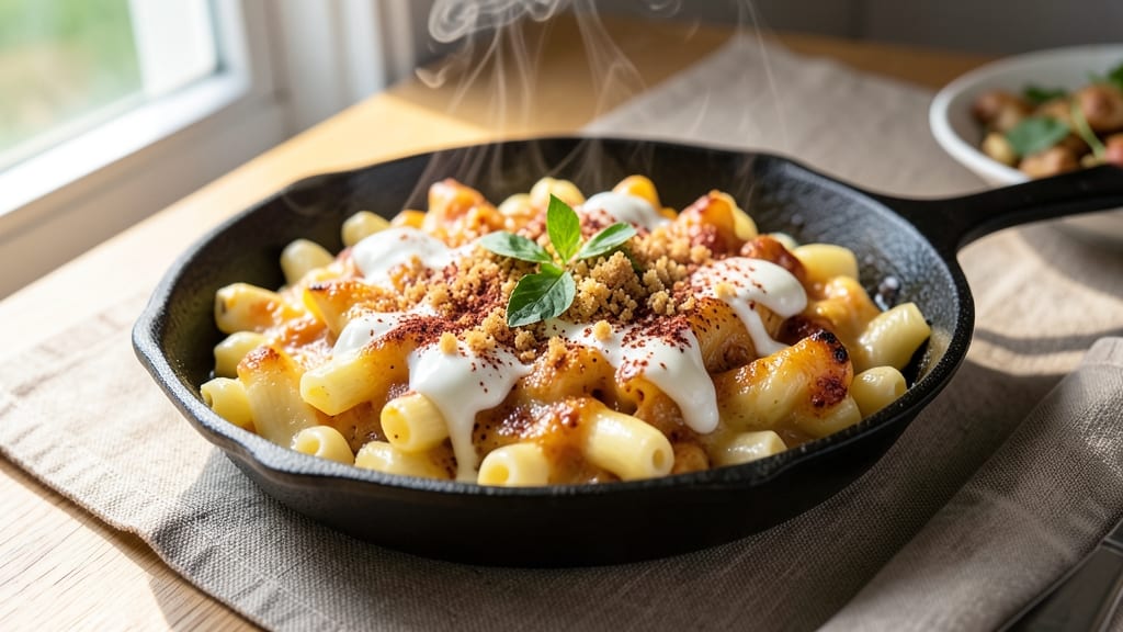 Baked Mac and Cheese Recipe for 10: Crispy Top, Gooey Pull-Apart Crowd-Pleaser