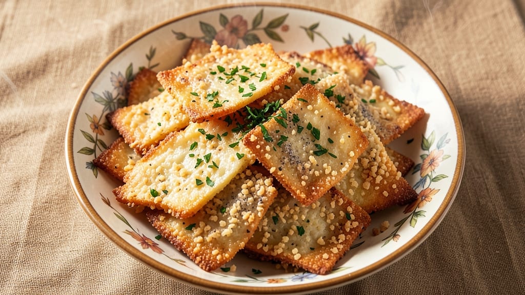 Baked Parmesan Cheese Crisps Recipe: Crunchy Gold With Melty Centers