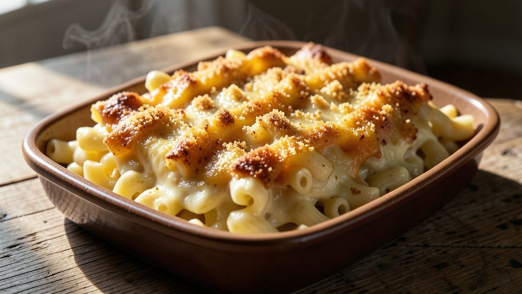 Baked Mac and Cheese Recipe With Crunchy Top: Triple-Layered Crunch and Melty Streaks