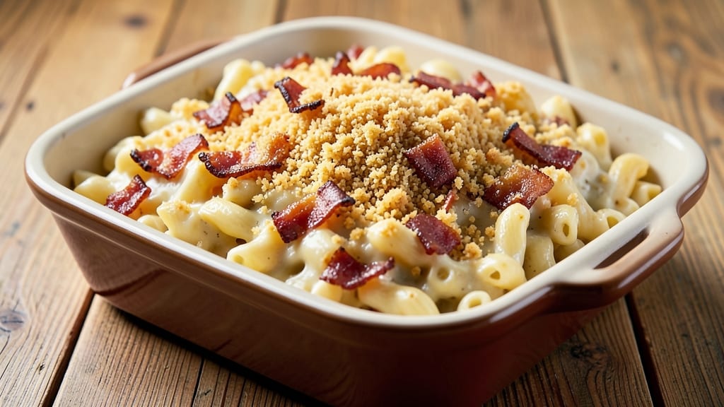Bacon Ranch Mac and Cheese Recipe: Crispy Top, Smoky Bacon, and Herby Pull-Apart Magic