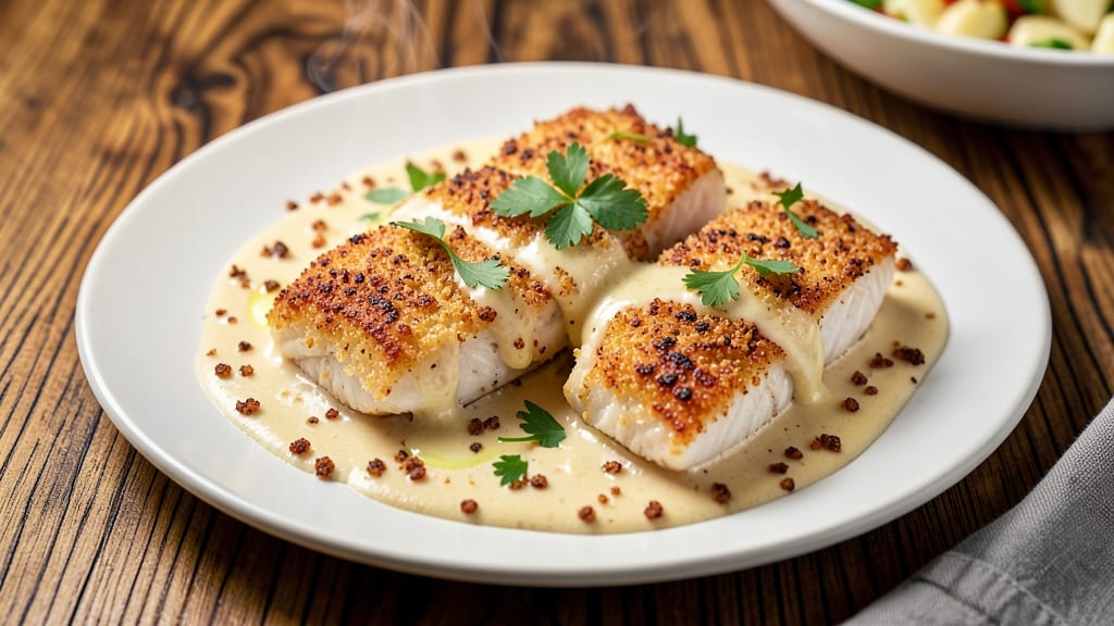 Baked Fish in Cheese Sauce Recipe: Crispy Crust, Silky-Smooth Center