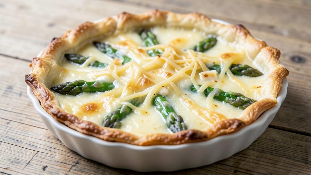 Asparagus and Cheese Quiche Recipe Easy: Crispy Crust, Fluffy Centers in 30 Minutes