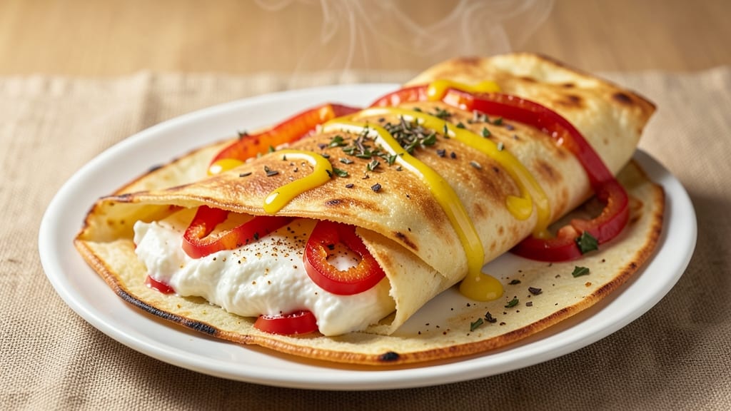 Baked Cottage Cheese Wraps Recipe: Tortilla-Crusted Crunch With Herby Creaminess