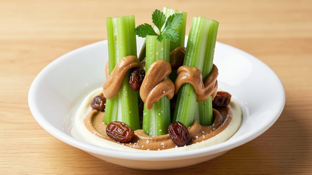 Ants on a Log Cream Cheese Recipe: Crunchy Celery Sticks with Sweet Peanut Butter