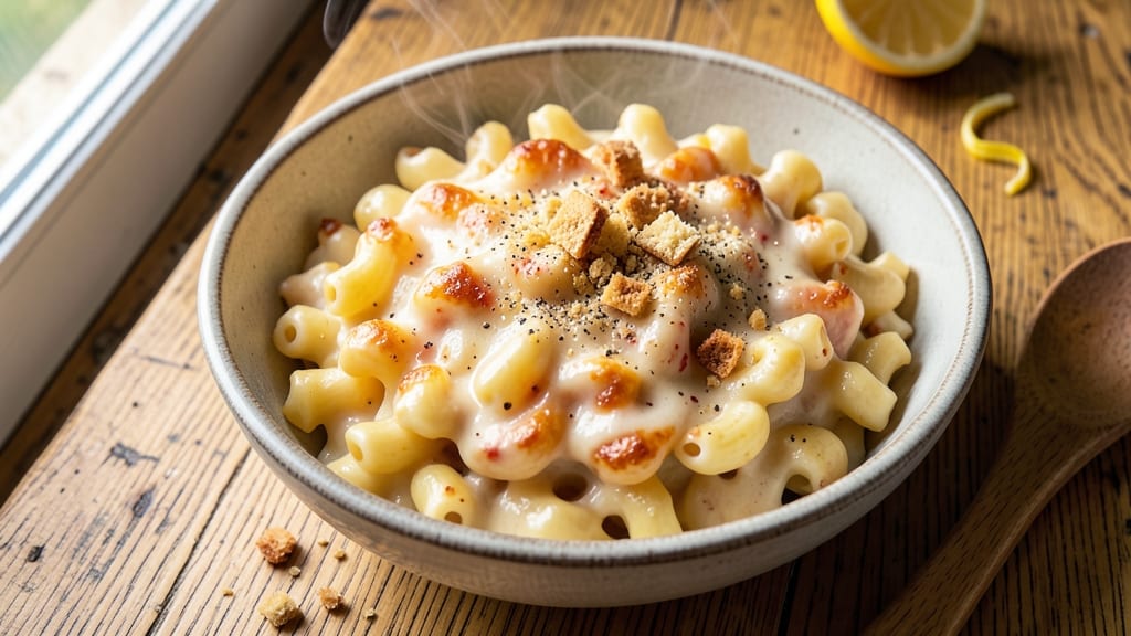Baked Macaroni and Cheese Without Milk Recipe: Nutty Cashew Cream Crunch