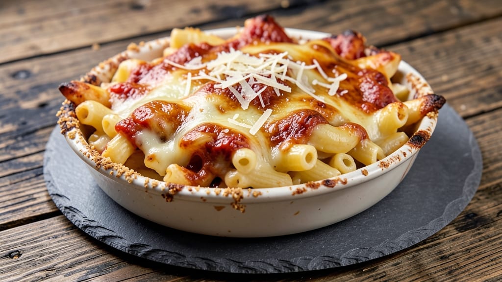Baked Mac and Cheese Recipe with Ragu Cheese Sauce: Triple-Cheese Crisp Crust and Silky Pull-Apart