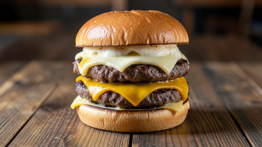 Applebee's Grilled Cheese Burger Recipe: Crispy-Crusted Stack With Melty Cheese Rivers