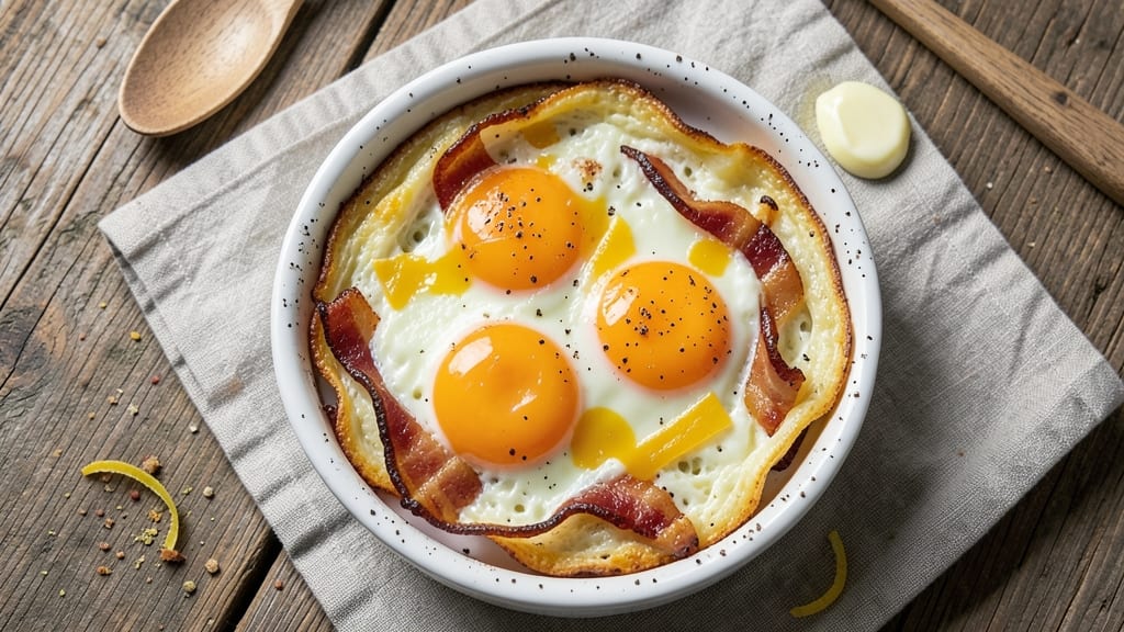 Bacon Egg and Cheese Omelette Recipe: Crispy Edges and Fluffy Centers