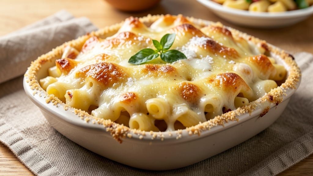 Baked Mac and Cheese Recipe With Measurements: Precision-Portioned Cheese Rivers and Crispy Top