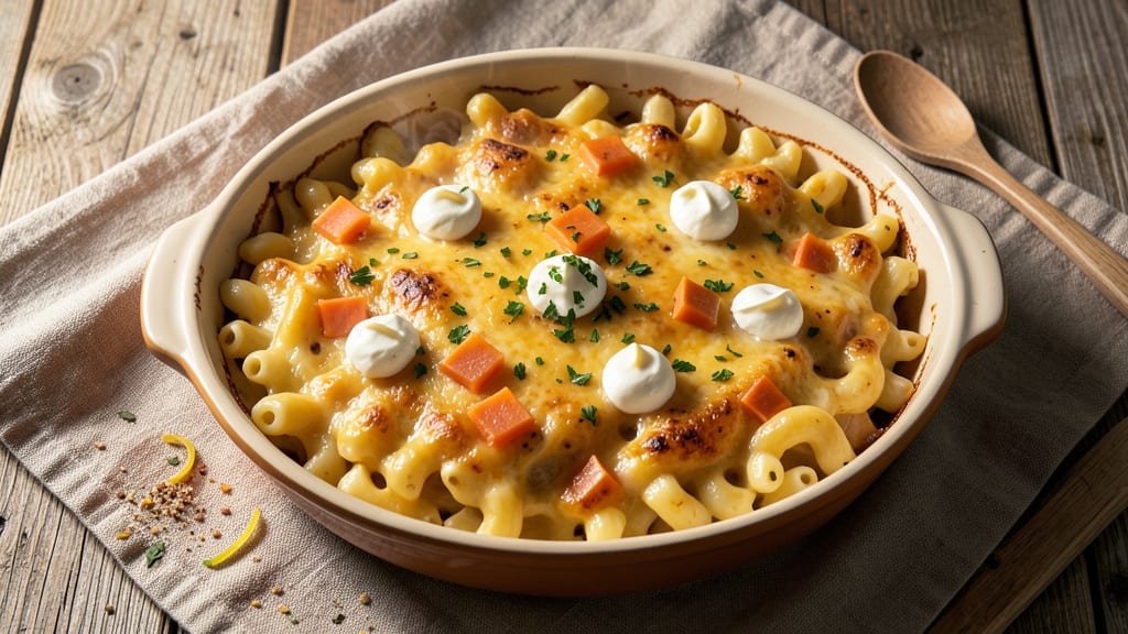 Baked Mac and Cheese Recipe with Cheddar Cheese Soup: One-Pot Creamy Crisp Top Mastery