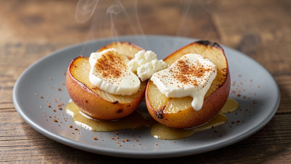Baked Pears With Cheese Recipe: Warm Spiced Fruit Meets Melty Cheese Crunch