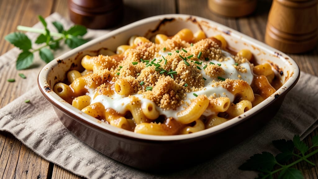 Baked Mac and Cheese Recipe with Dry Mustard: Sharp Tang and Crispy Breaded Bliss