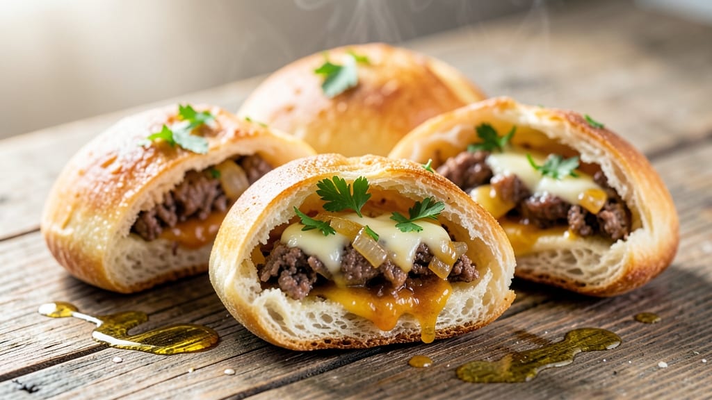 Beef and Cheese Piroshki Recipe: Flaky Dough Wrapped Around Savory Fillings