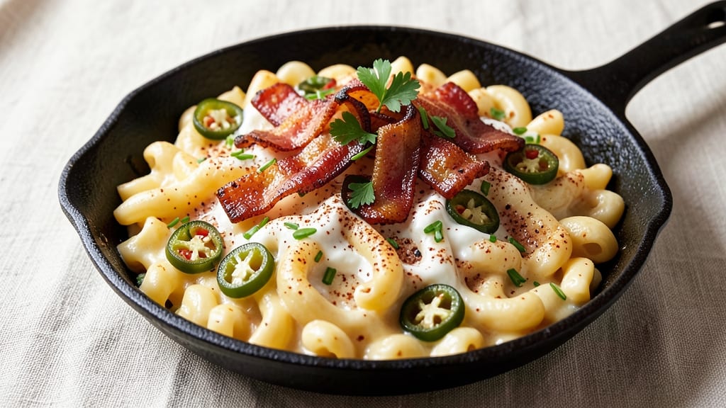 Baked Jalapeño Bacon Mac and Cheese Recipe: Smoky Heat and Crispy Top Magic