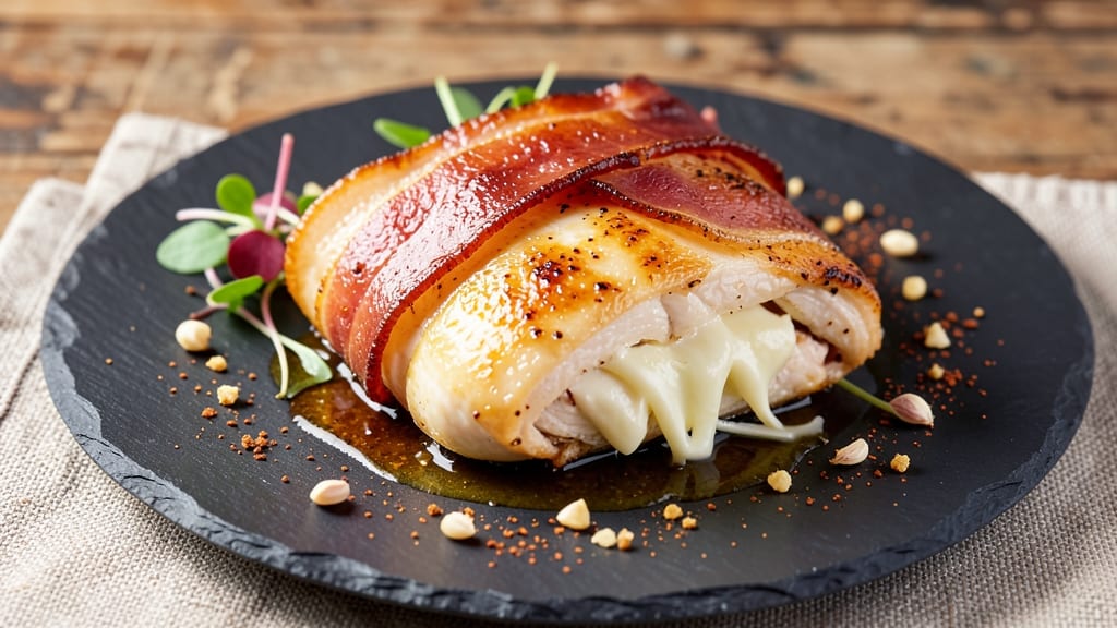 Bacon-Wrapped Cheese-Stuffed Chicken Breast Recipe: Crispy Bacon, Melty Pull-Apart Magic