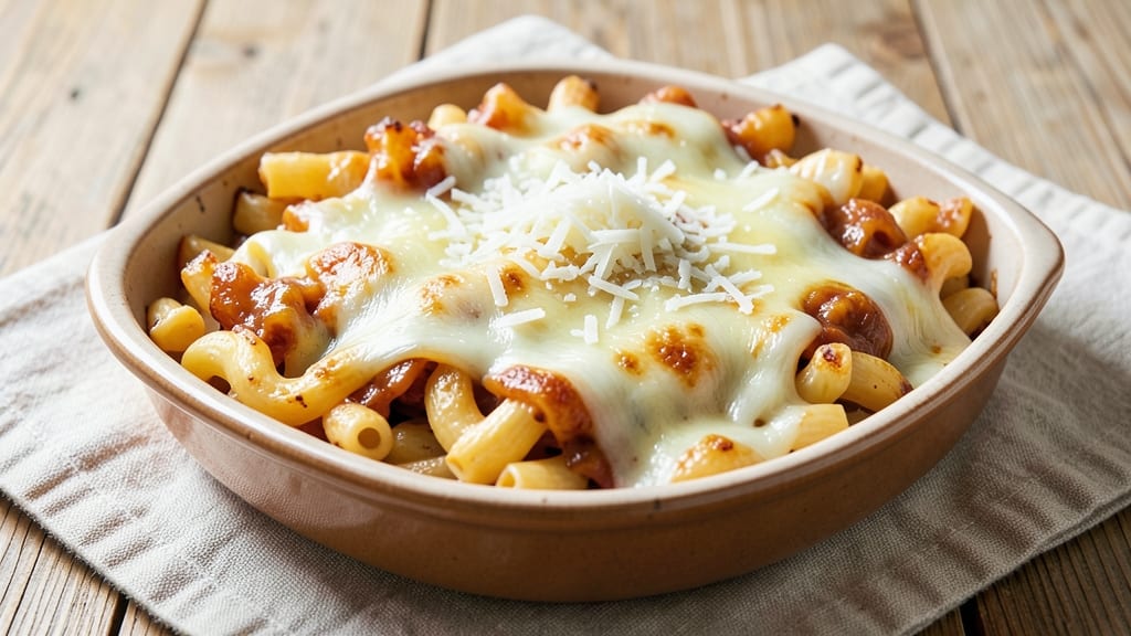 Baked Macaroni and Four Cheese Recipe: Triple-Layered Crunch With Warm Cheese Rivers