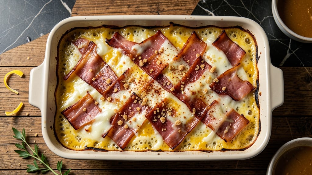 Baked Ham and Cheese Casserole Recipe: Crispy Top, Melty Pull-Apart Layers