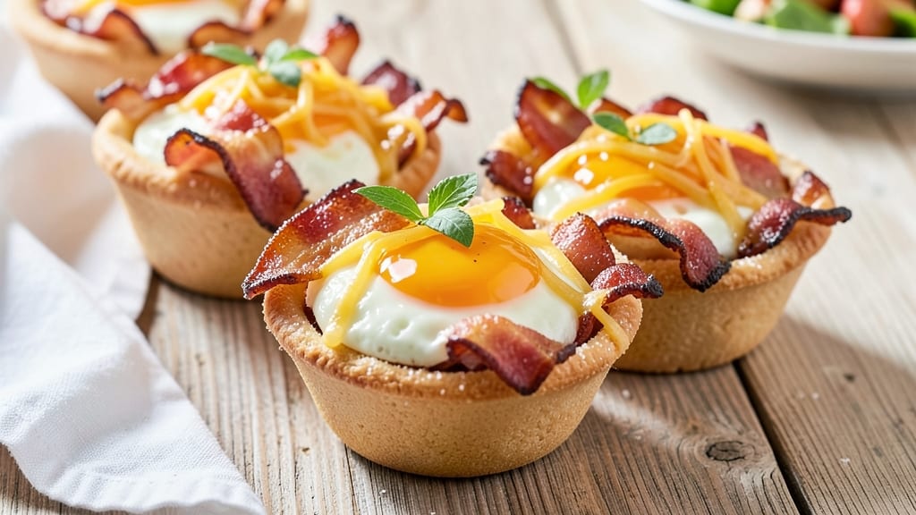 Bacon, Egg, and Cheese Breakfast Cups Recipe: Crispy Edges, Runny Yolk Magic