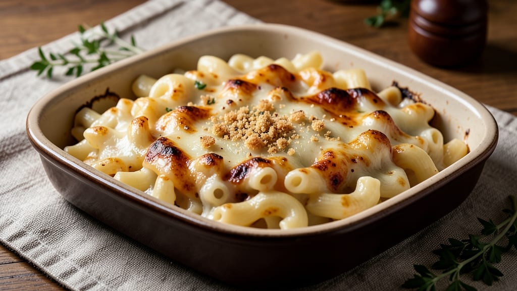 American Style Mac and Cheese Recipe: Crispy Breadcrust, Stretchy Cheese Pulls