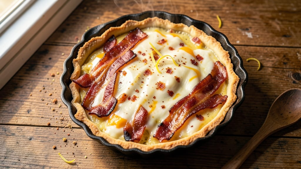 Bacon Swiss Cheese Quiche Recipe: Crispy Crust, Melty Cheese, and Smoky Bacon Layers