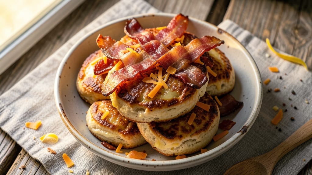Bacon and Cheese Biscuit Recipe: Crispy Layers With Smoky-Sweet Pull-Apart Magic