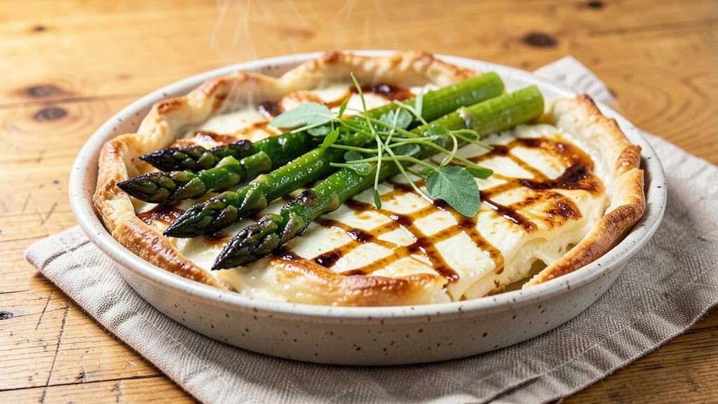 Asparagus Goat Cheese and Tarragon Tarts Recipe: Herb-Infused Crust With Gooey Cheese Rivers