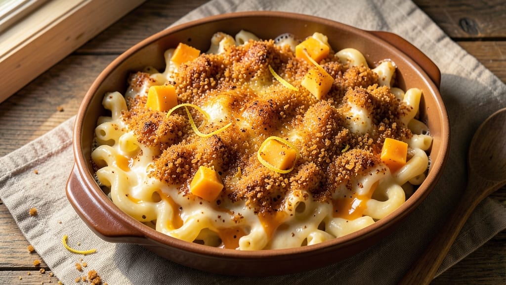 Baked Mac and Cheese Recipe with Box Mac and Cheese: Crispy Top, Gooey Core in One Bowl