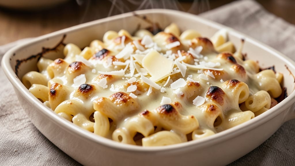 Beckis Mac and Cheese Recipe: Crispy Breadcrust, Gooey Cheddar Rivers