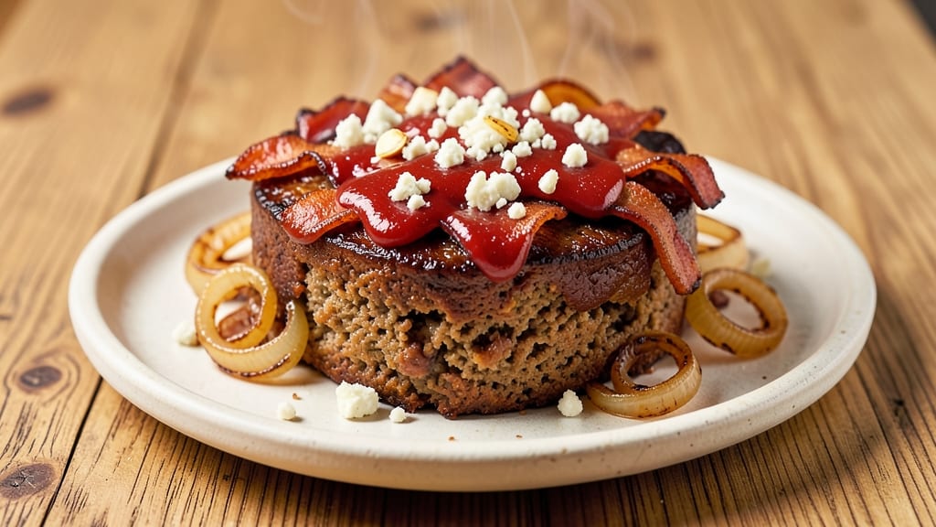 Bacon Blue Cheese Meatloaf Recipe: Smoky-Spiced Crunch With Melty Centers