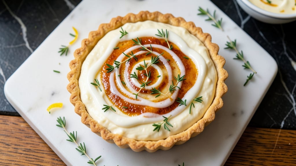Balthazar Goat Cheese Tart Recipe: Crispy Pastry With Tangy Creamy Rivers