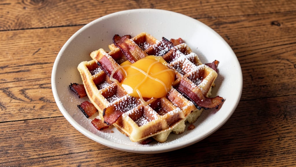 Bacon and Cheese Waffle Recipe: Crispy Edges and Smoky Cheddar Swirls