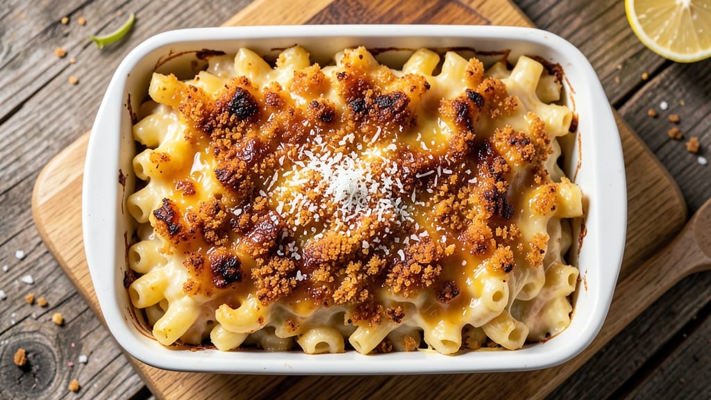 Baked Mac and Cheese Recipe Using Boxed Mac and Cheese: Crispy Crust, No-Burn Bake Hack