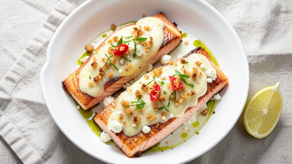 Baked Cheese Salmon Recipe: Crispy Top, Melty Center Magic