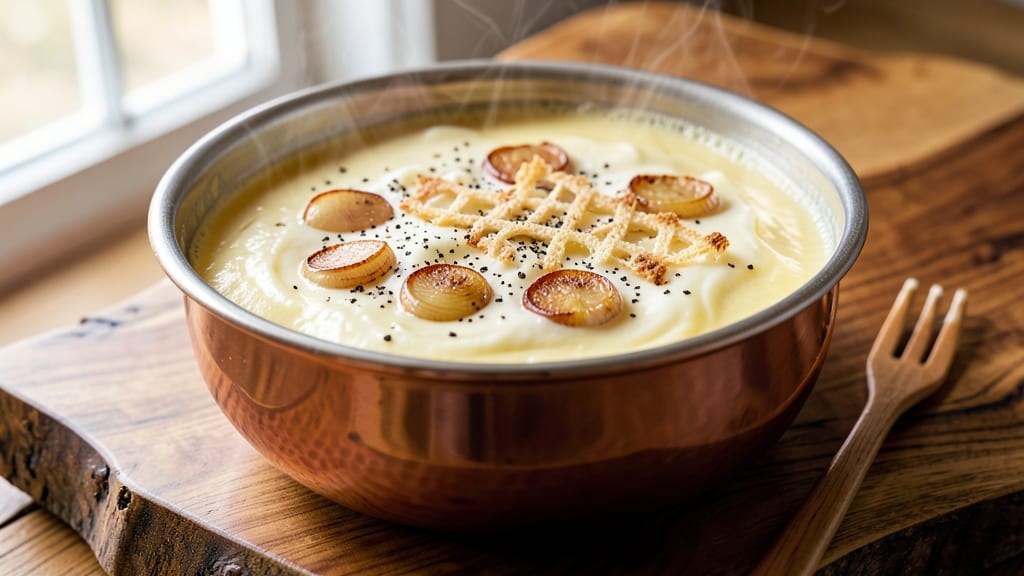 Asiago Cheese Fondue Recipe: Warm, Stretchy Melts With Toasted Garlic Crust