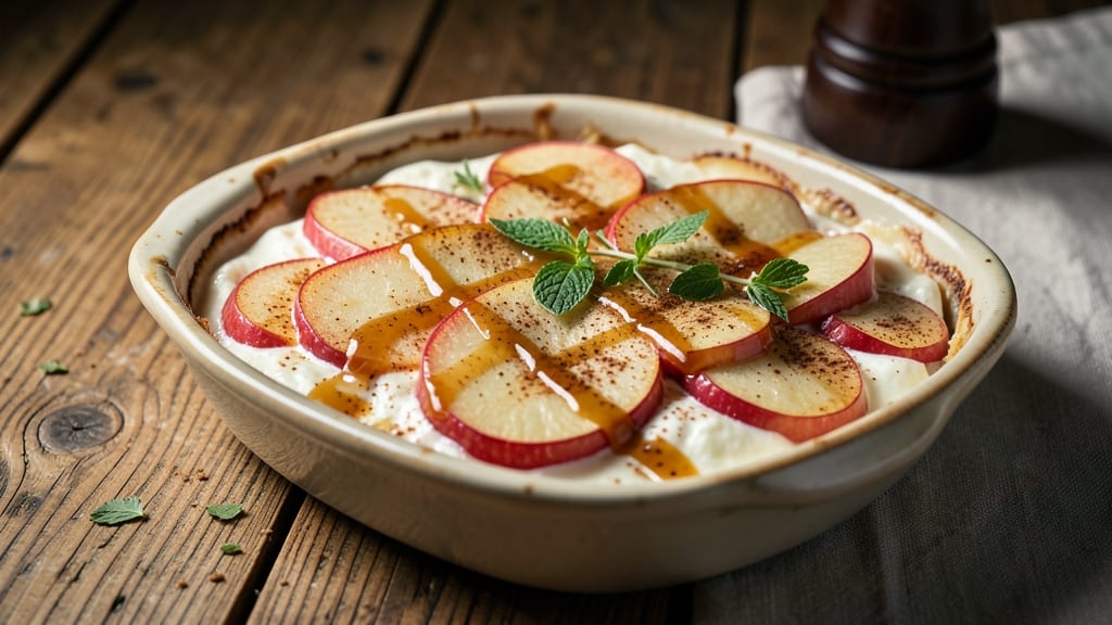 Apple Cinnamon Cottage Cheese Bake Recipe: Caramelized Top and Spiced Fruit Harmony