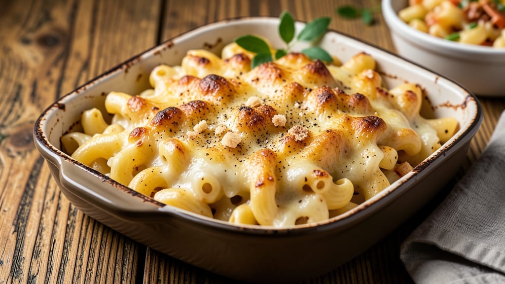 Baked Macaroni and Cheese Recipe with Dry Mustard: Nutty Depth and Crispy Breadcrumb Crown