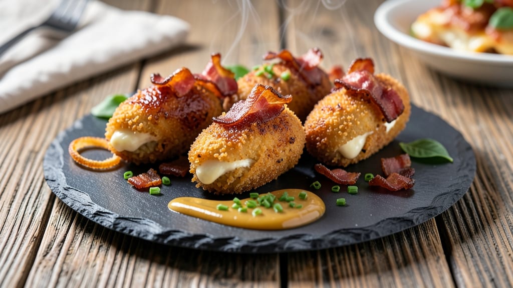 Bacon and Cheese Croquettes Recipe: Crispy Shells With Smoky Pull-Apart Cheese