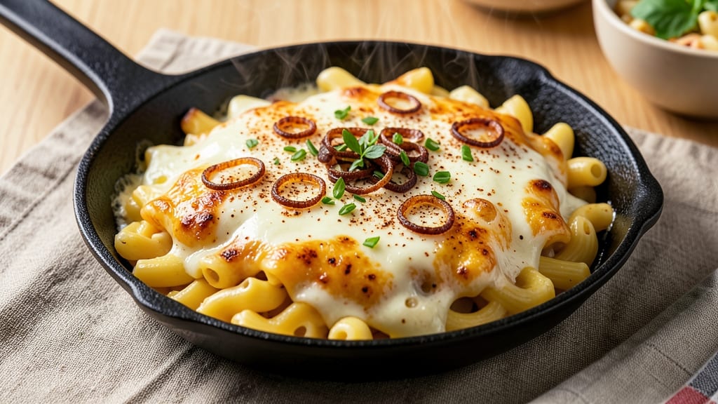 Baked Velveeta Mac and Cheese Recipe From Scratch: Crispy Breadcrust Top With Stretchy Cheese Pulls