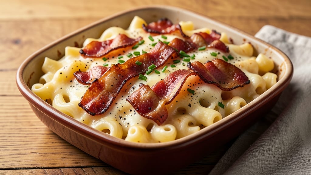 Bacon Gouda Mac and Cheese Recipe: Smoky Crispy Top Meets Melty Gouda Rivers